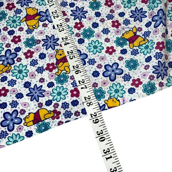 Disney Winnie the Pooh Spring Flowers Scrub Top Large - Picture 6 of 7